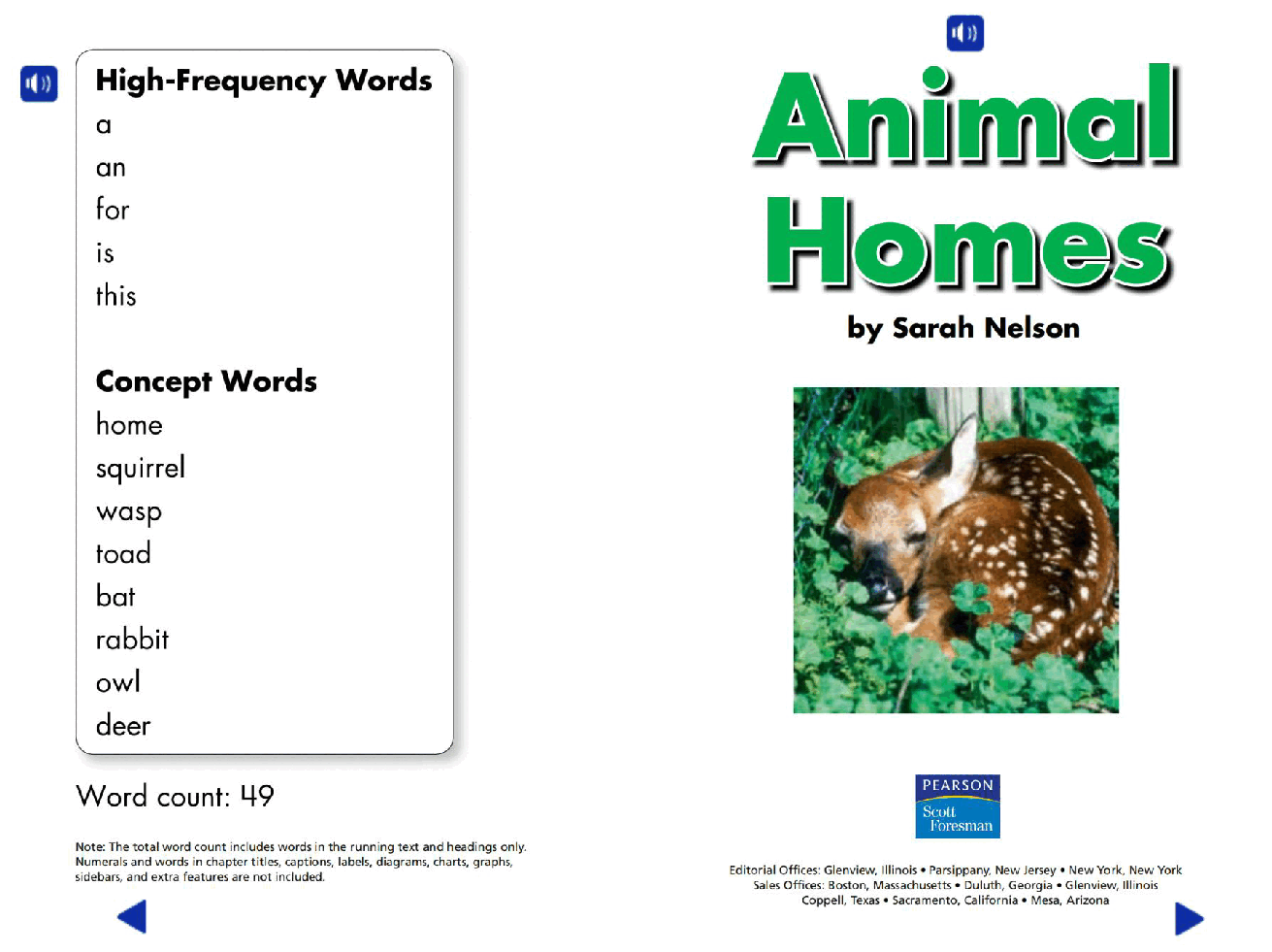 Pearson 0-6岁低幼读物Animals Homes.pdf,第2页预览