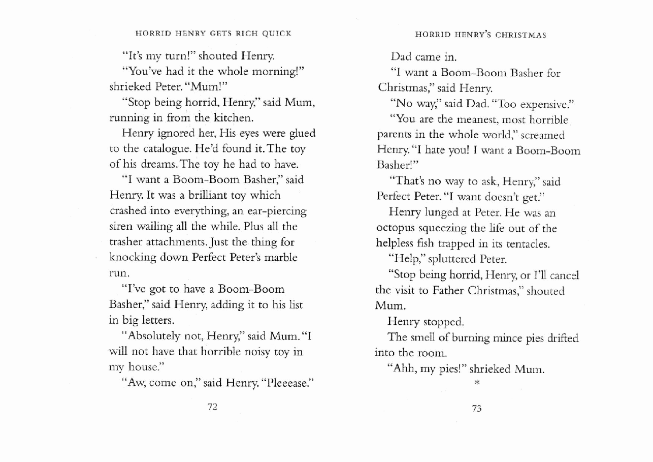调皮的亨利英文绘本4 Horrid Henry's Christmas.pdf,第2页预览