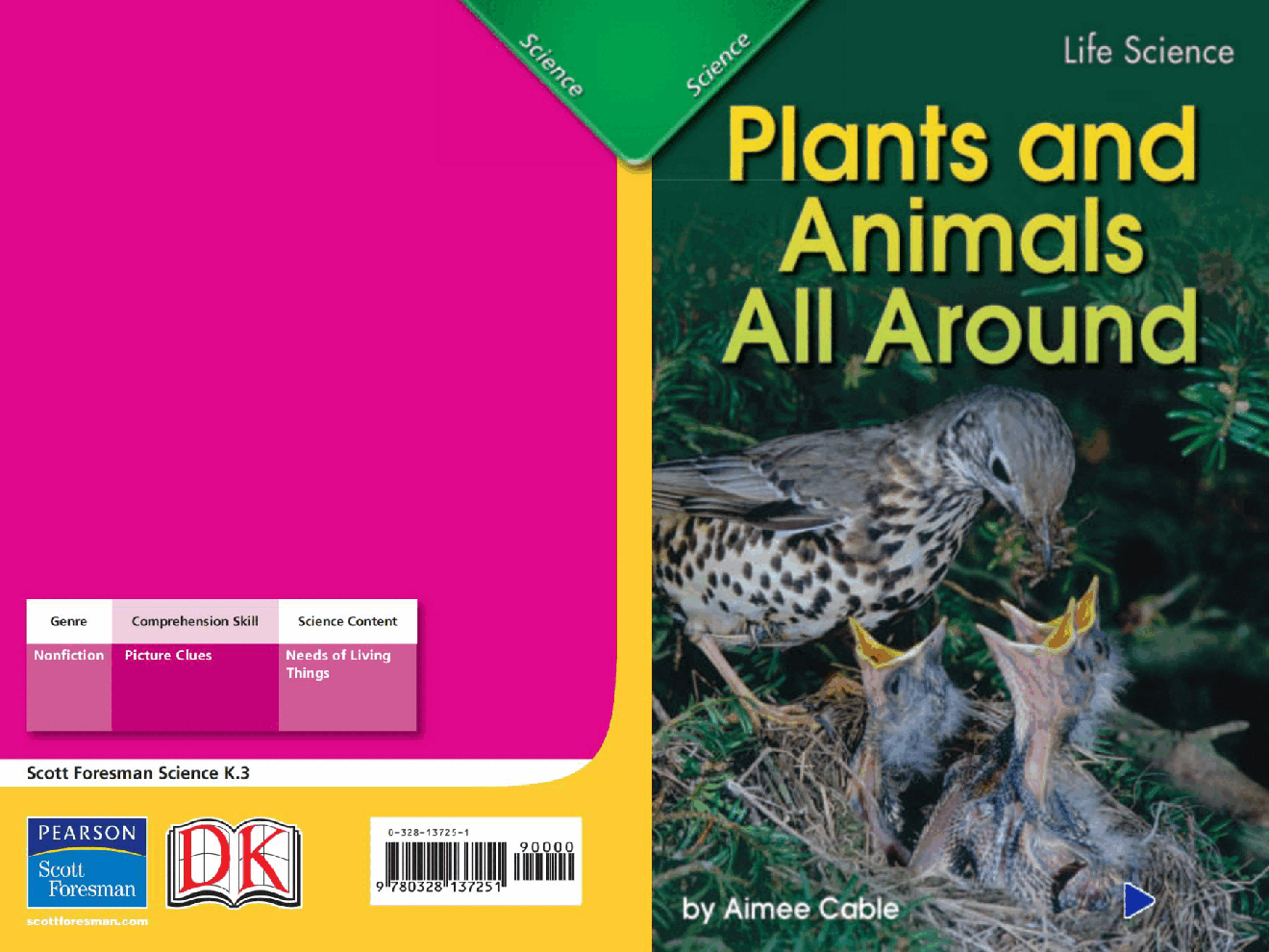 Pearson 0-6岁低幼读物Plants and Animals All Around.pdf,第1页预览