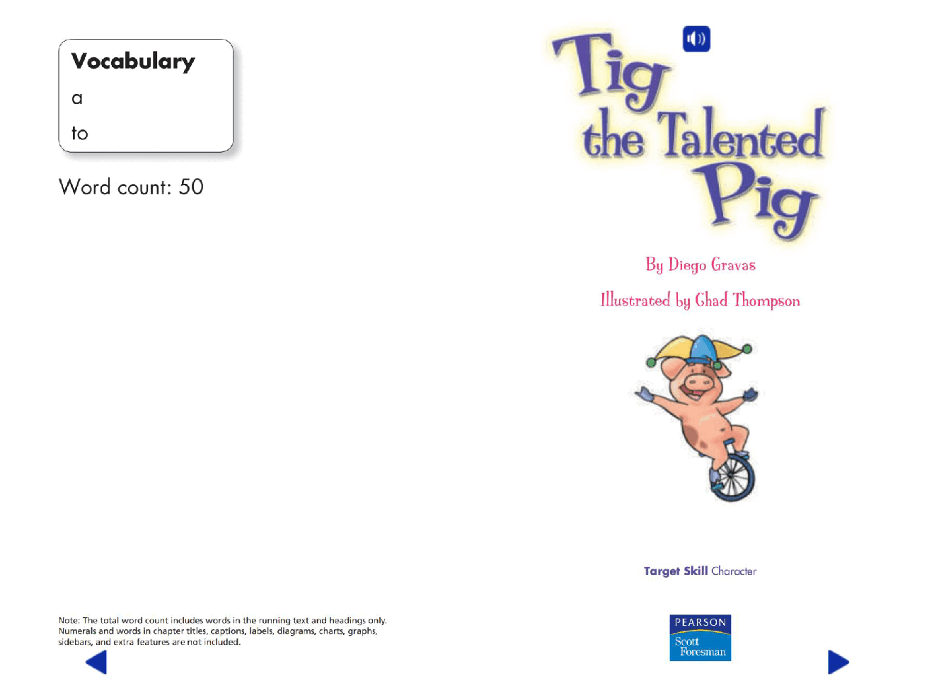 Pearson 0-6岁低幼读物Tig the Talented Pig.pdf，第2页预览