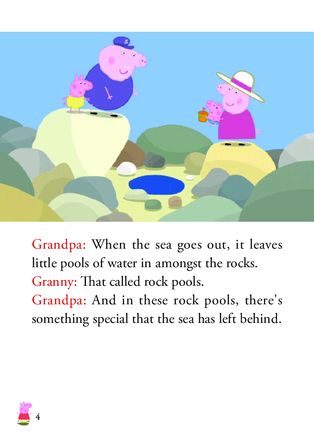 粉红猪小妹第2季53本自制绘本S2-07 Rock Pools.pdf,第4页预览