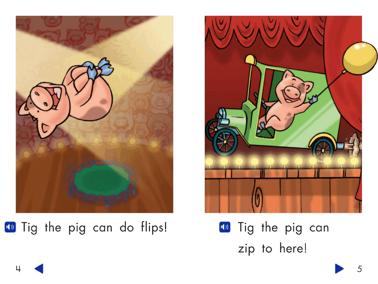 Pearson 0-6岁低幼读物Tig the Talented Pig.pdf，第4页预览