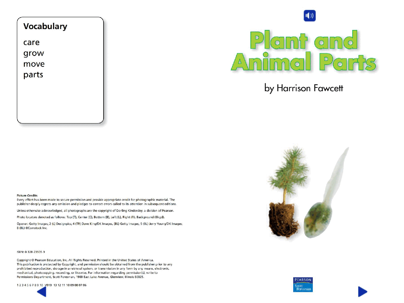 Pearson 0-6岁低幼读物Plant and Animal Parts.pdf,第2页预览