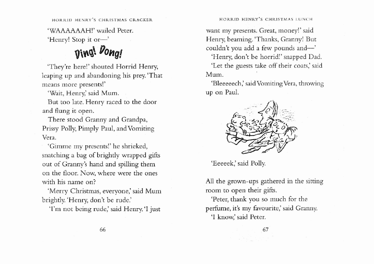 调皮的亨利英文绘本4 Horrid Henry's Christmas Lunch.pdf,第3页预览