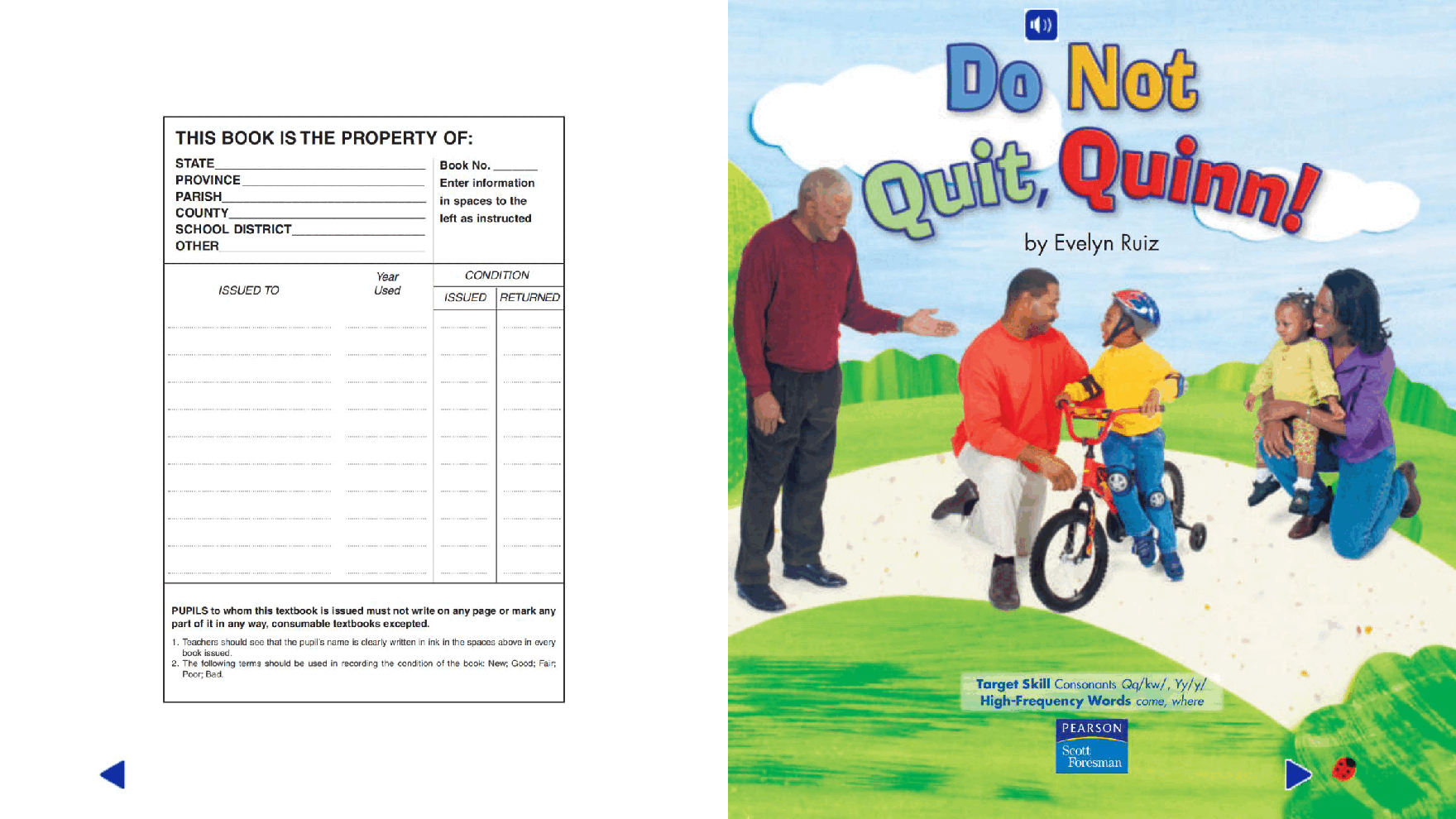 Pearson 0-6岁低幼读物K_OLR_5.6 Do Not Quit, Quinn!.pdf，第2页预览