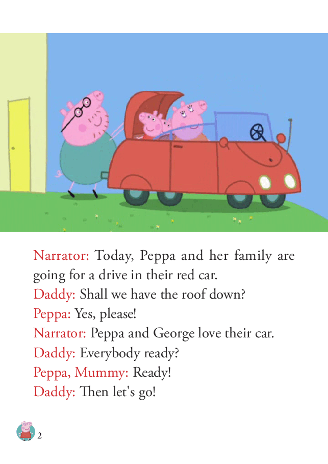 粉红猪小妹第1季52本自制绘本S1-23_The_New_Car.pdf，第2页预览