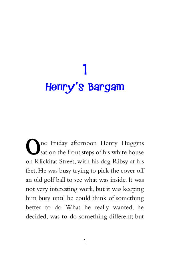 Beverly Cleary eBooks 29本Henry and the Paper Route.pdf,第4页预览