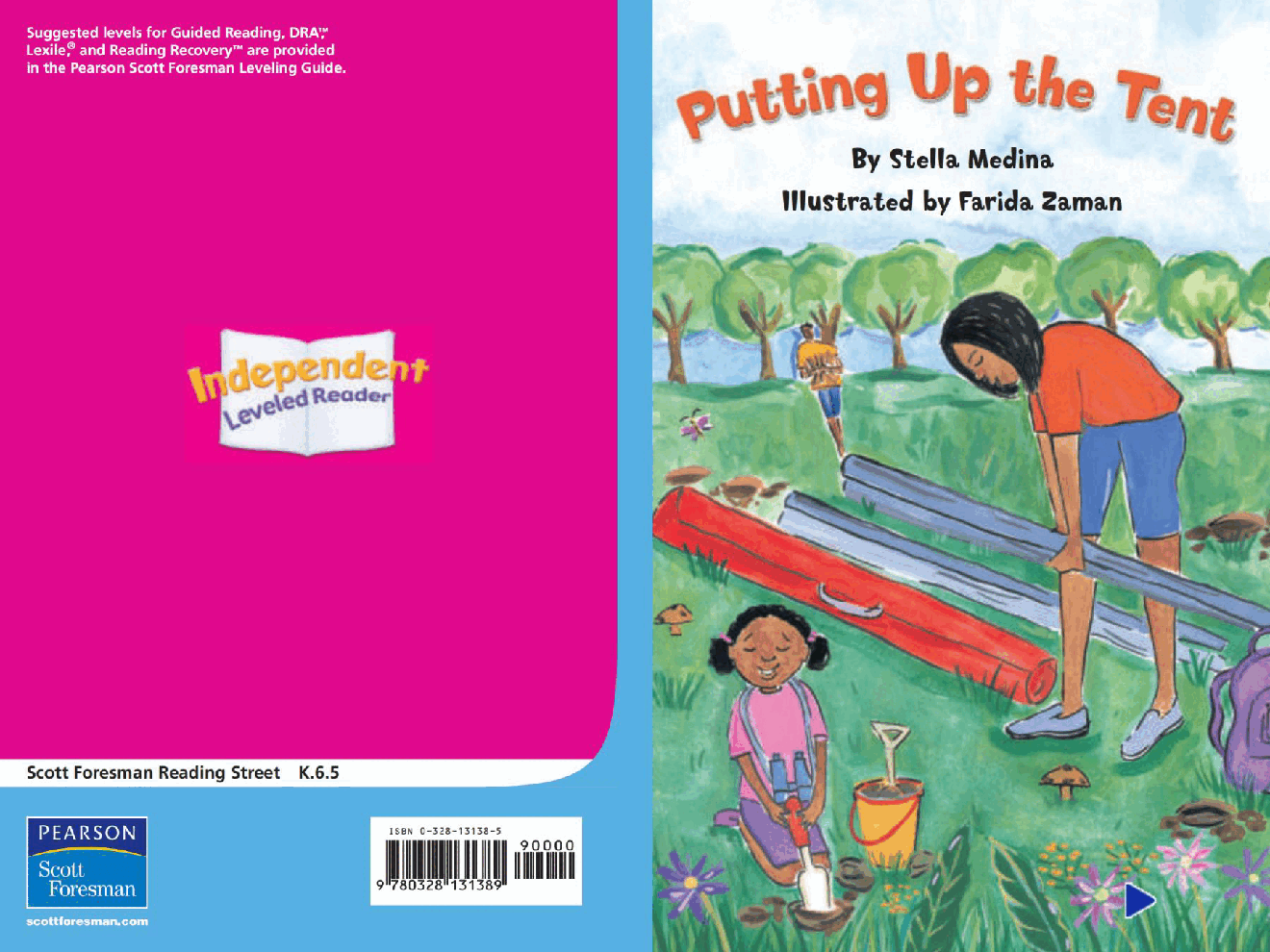 Pearson 0-6岁低幼读物Putting Up the Tent.pdf,第1页预览