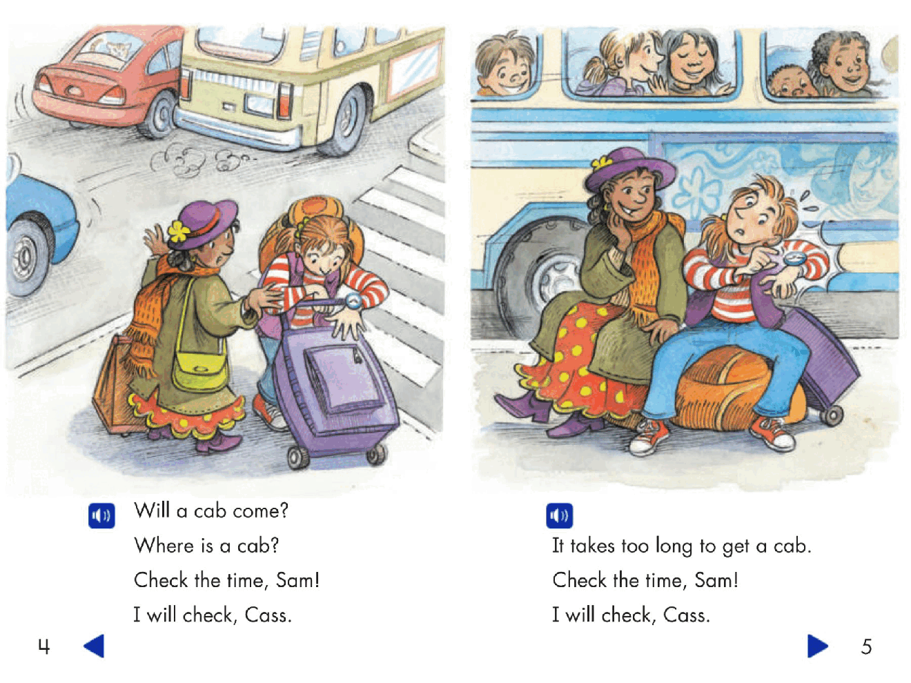 Pearson 0-6岁低幼读物Catch That Bus!.pdf,第4页预览