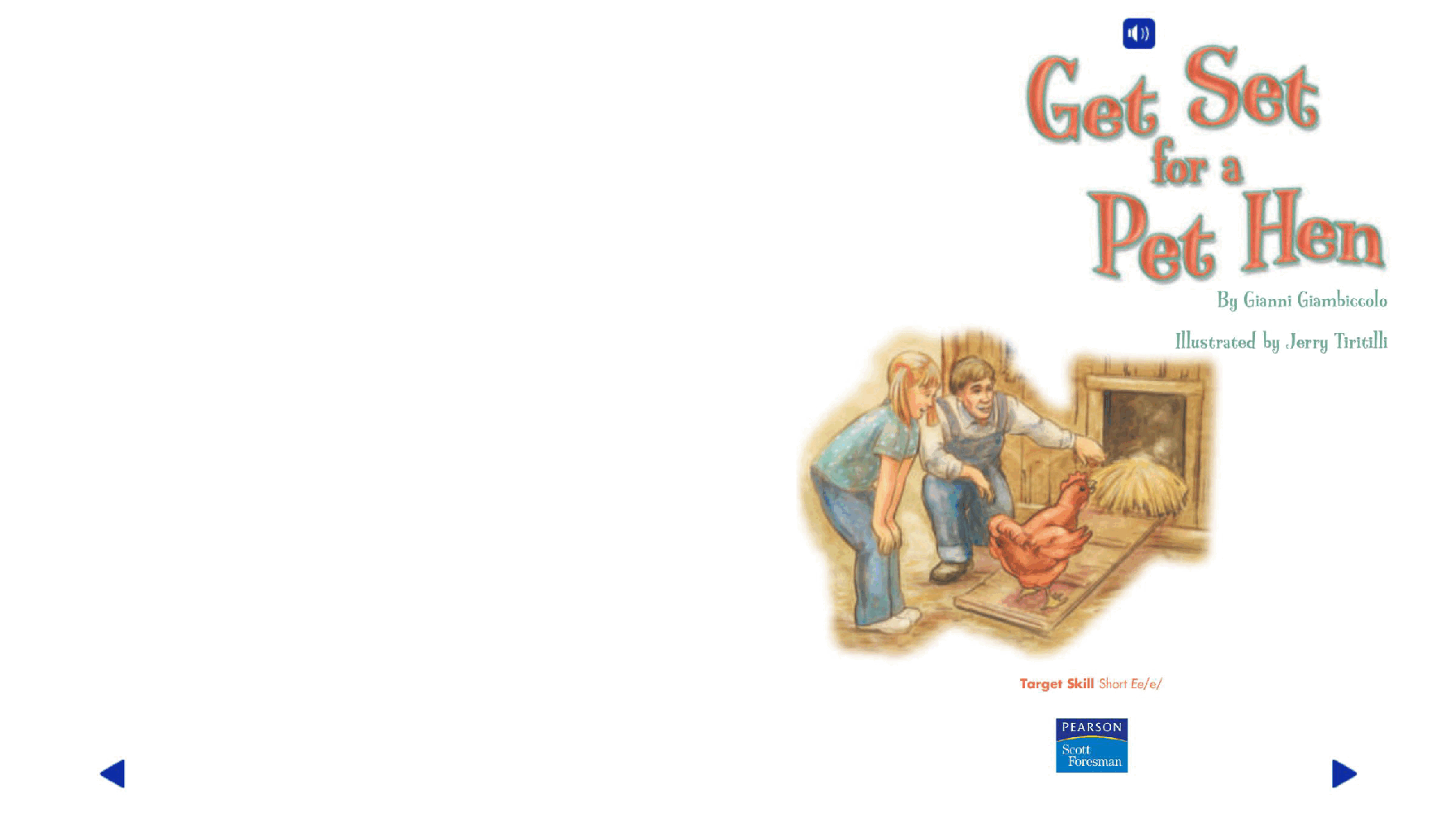 Pearson 0-6岁低幼读物Get Set for a Pet Hen.pdf,第2页预览