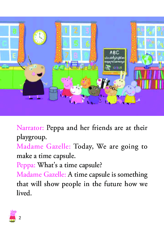粉红猪小妹第2季53本自制绘本S2-09 The Time Capsule.pdf,第2页预览