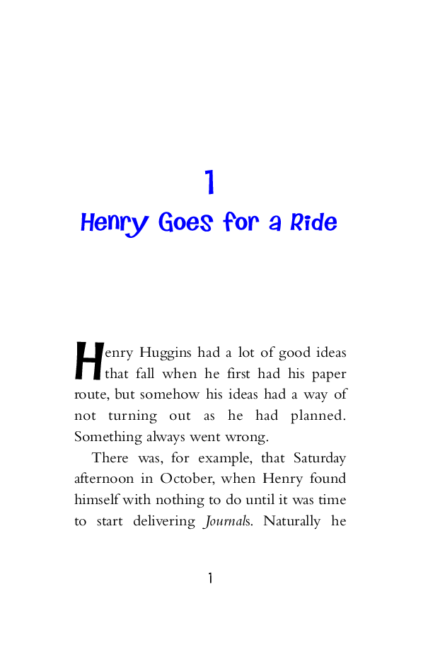 Beverly Cleary eBooks 29本Henry and the Clubhouse.pdf,第4页预览