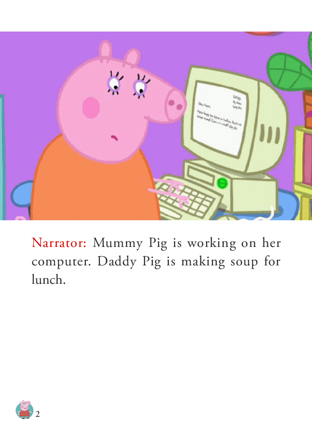 粉红猪小妹第1季52本自制绘本S1-07_Mummy_Pig_at_Work.pdf,第2页预览