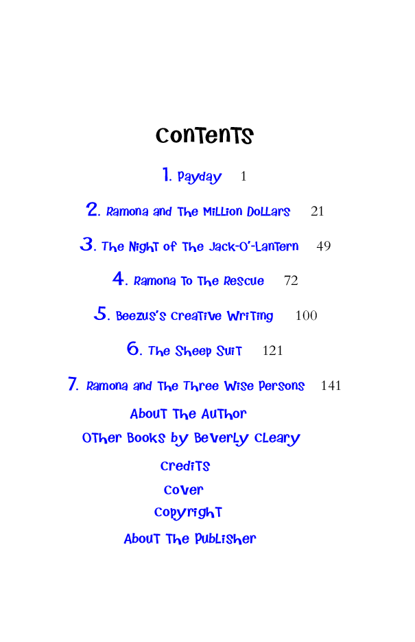 Beverly Cleary eBooks 29本Ramona and Her Father.pdf,第4页预览