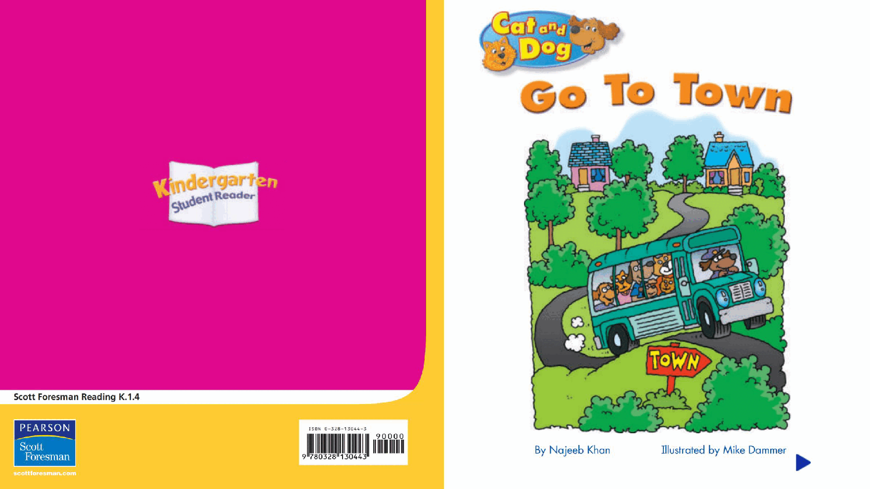 Pearson 0-6岁低幼读物K_OLR_1.4 Cat and Dog Go To Town.pdf,第1页预览