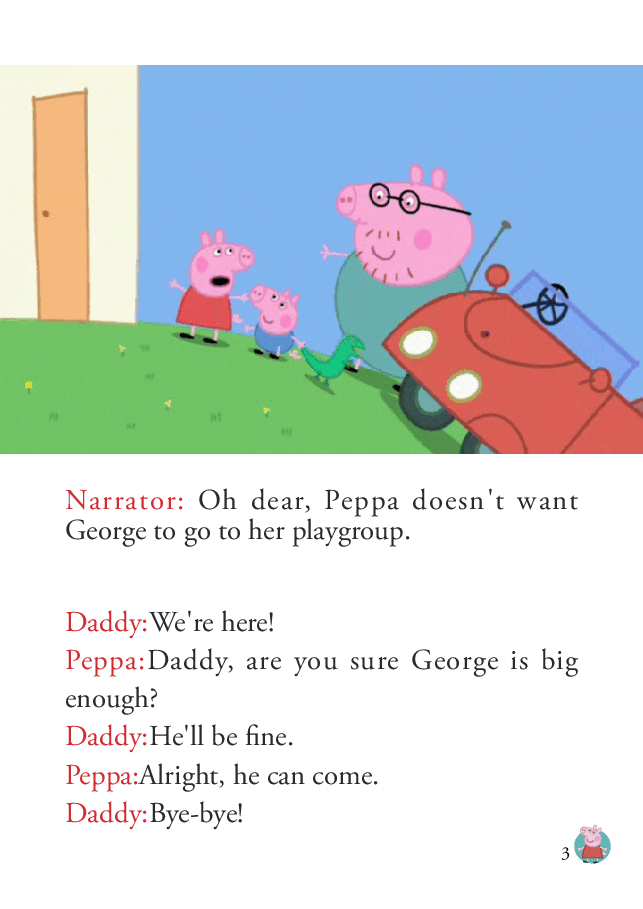 粉红猪小妹第1季52本自制绘本S1-06_The_Playgroup.pdf,第3页预览