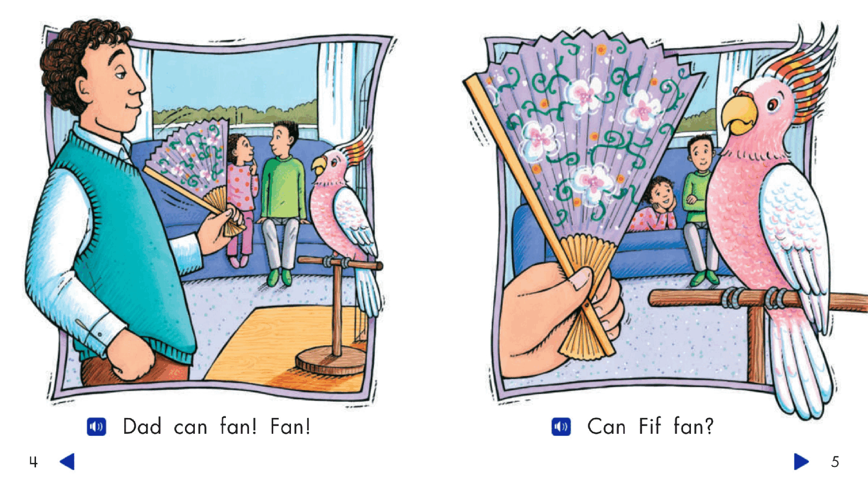 Pearson 0-6岁低幼读物Dad and Fif Fan.pdf,第4页预览
