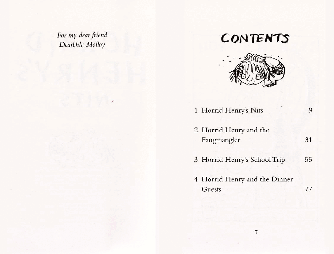调皮的亨利英文绘本Horrid Henry's Nits (1997).pdf,第3页预览