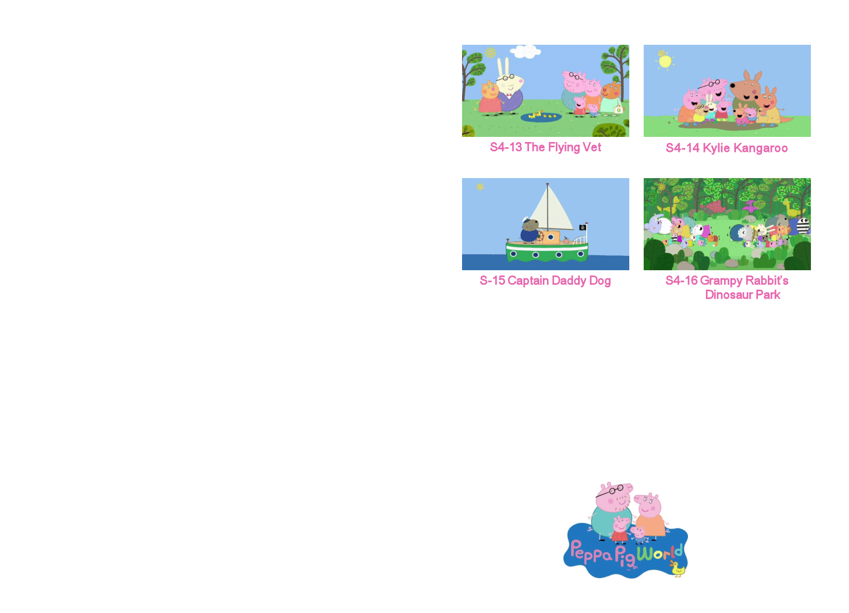 粉红猪小妹第4季10本自制绘本(共40集,每本包含4集)S4 13-16.pdf,第2页预览