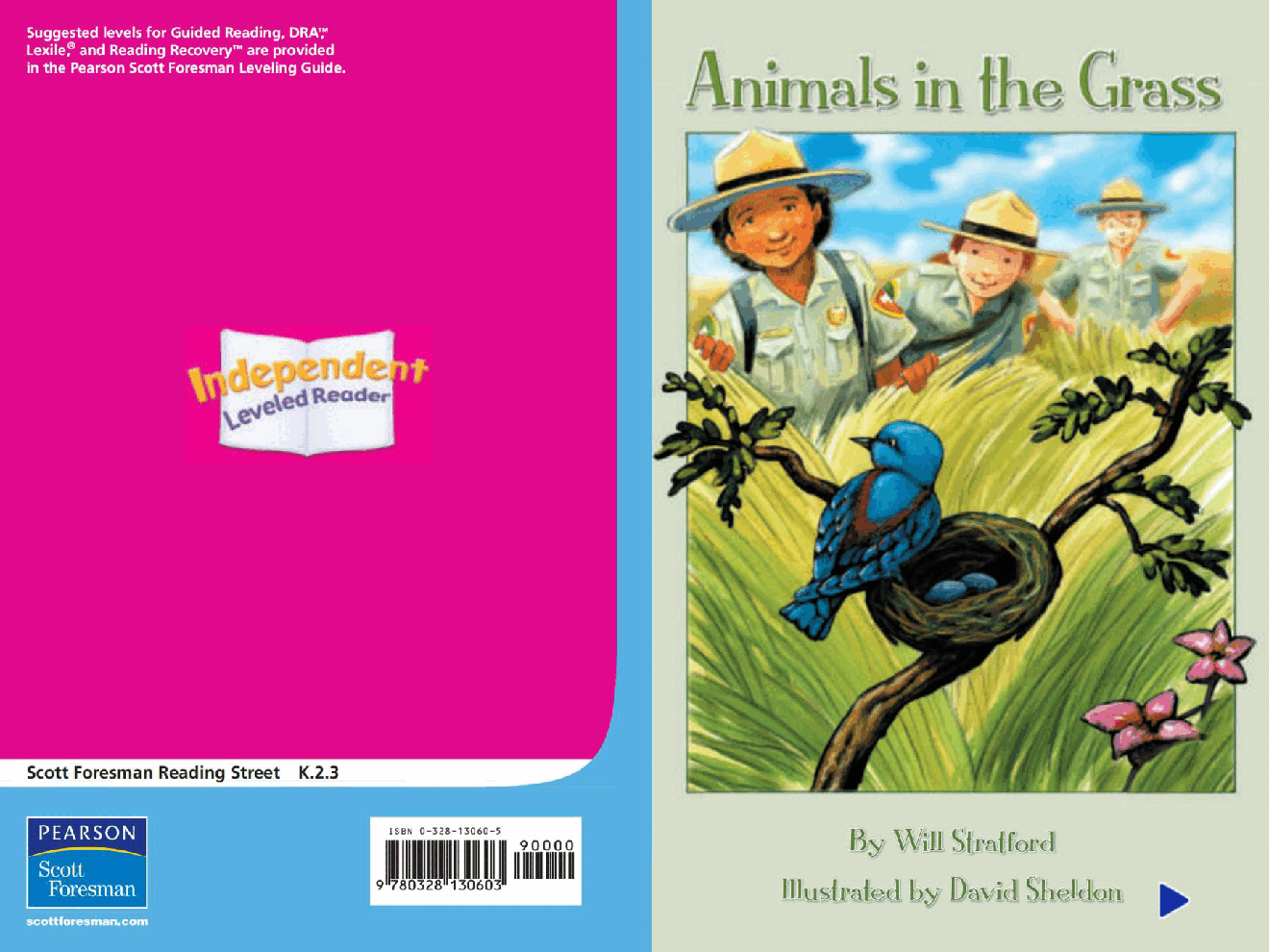 Pearson 0-6岁低幼读物Animals in the Grass.pdf，第1页预览