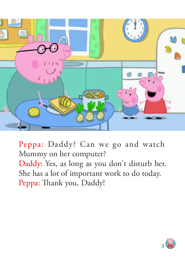 粉红猪小妹第1季52本自制绘本S1-07_Mummy_Pig_at_Work.pdf,第3页预览