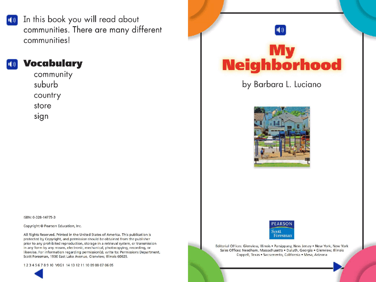 Pearson 0-6岁低幼读物My Neighborhood.pdf，第2页预览