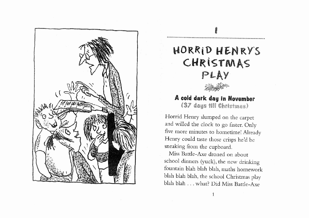 调皮的亨利英文绘本1 Horrid Henry's Christmas Play.pdf,第2页预览