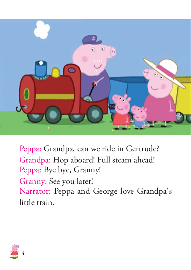 粉红猪小妹第2季53本自制绘本S2-38 Grandpa's Little Train.pdf,第4页预览