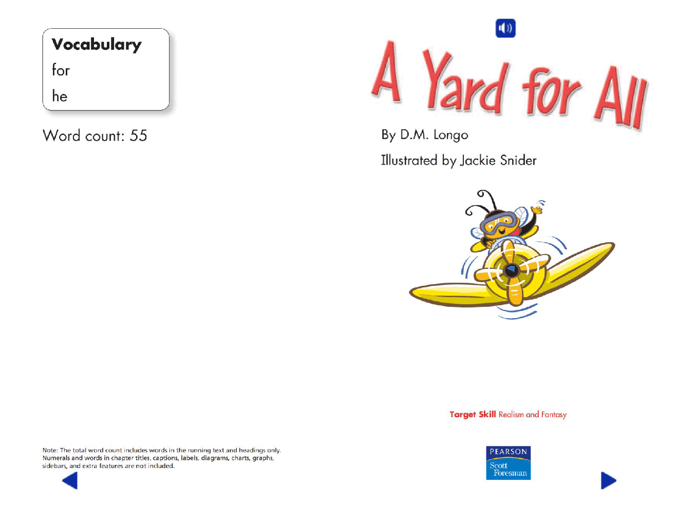 Pearson 0-6岁低幼读物A Yard for All.pdf,第2页预览