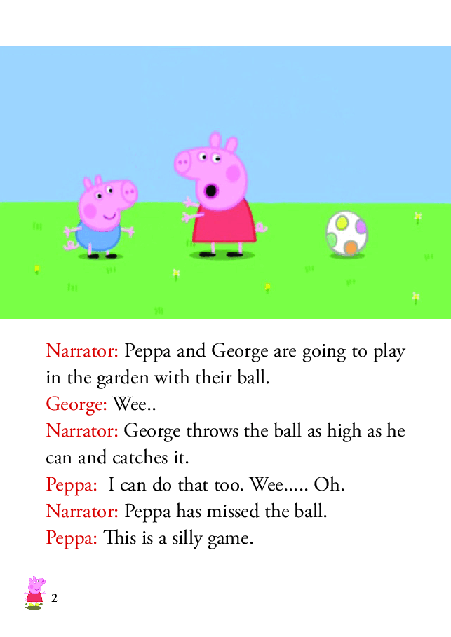 粉红猪小妹第2季53本自制绘本S2-49 Bouncy Ball.pdf,第2页预览