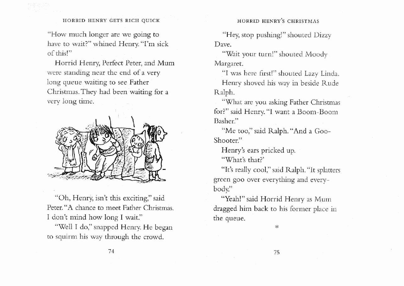 调皮的亨利英文绘本4 Horrid Henry's Christmas.pdf,第3页预览