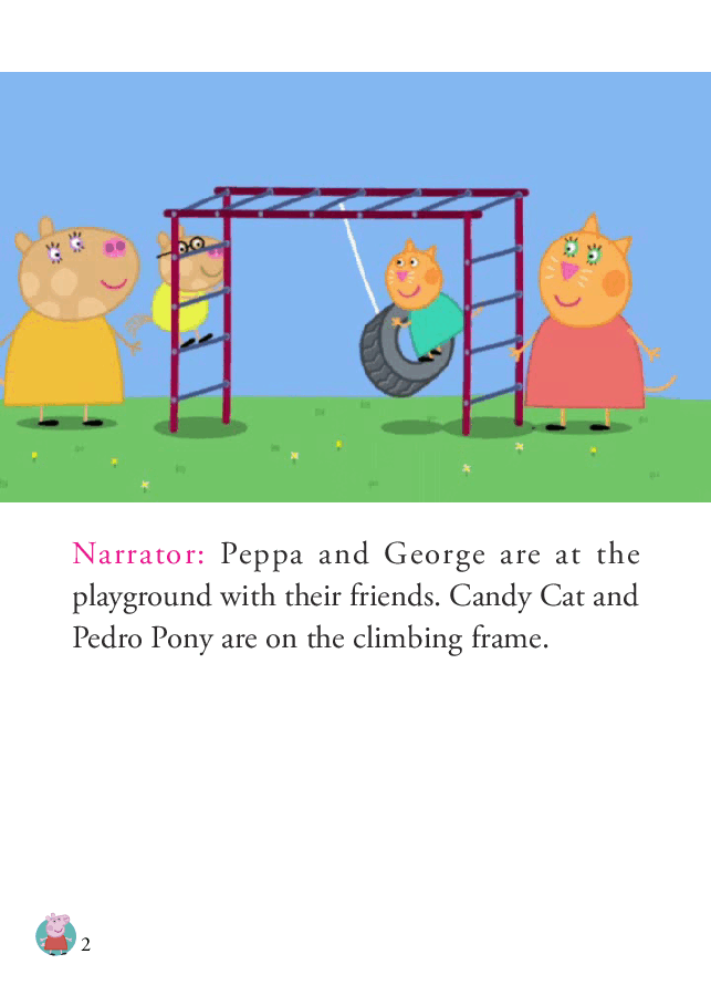 粉红猪小妹第1季52本自制绘本S1-44_the_playground.pdf,第2页预览