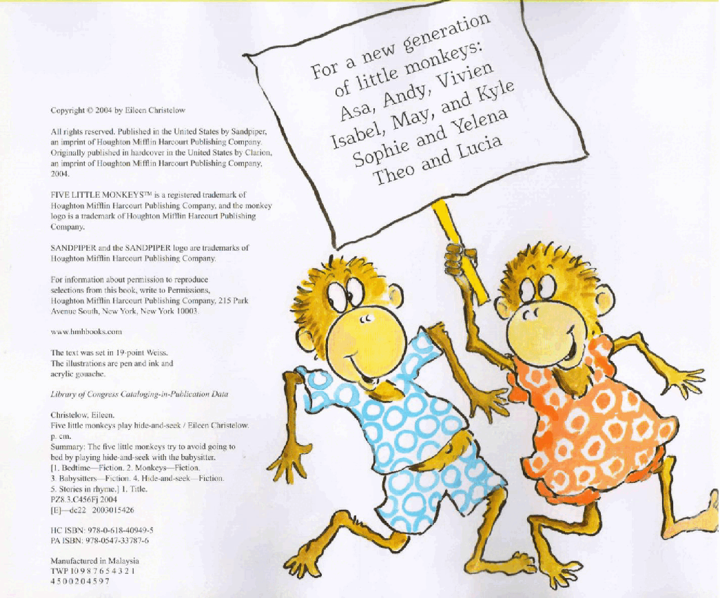 五只小猴子five_little_monkeys_play_hide-and-seek.pdf,第4页预览