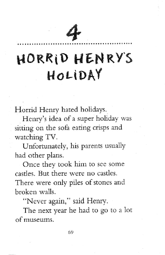 调皮的亨利英文绘本04 Horrid Henry's Holiday.pdf，第3页预览