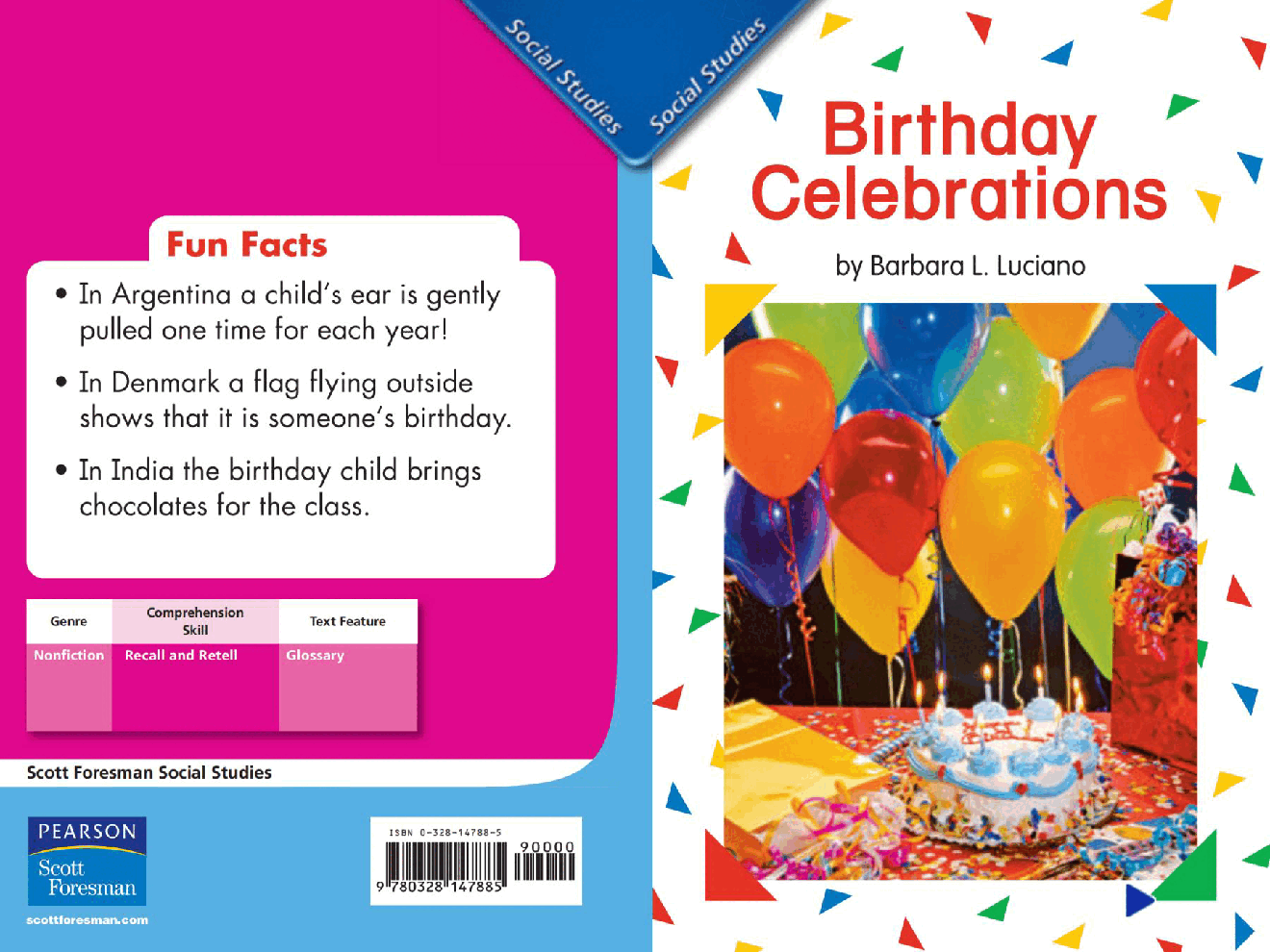 Pearson 0-6岁低幼读物Birthday Celebrations.pdf，第1页预览