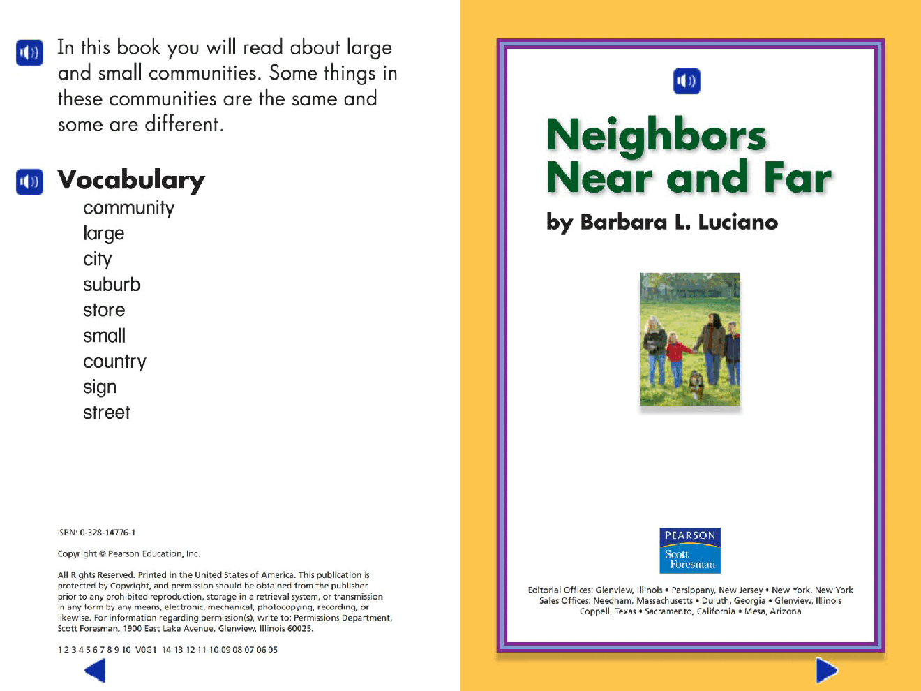 Pearson 0-6岁低幼读物Neighbors Near and Far.pdf,第2页预览