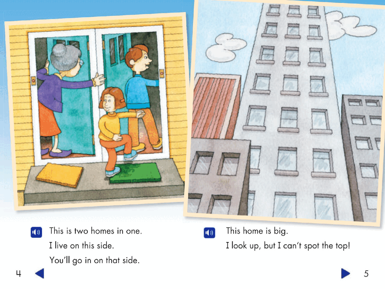 Pearson 0-6岁低幼读物All Kinds of Homes.pdf，第4页预览
