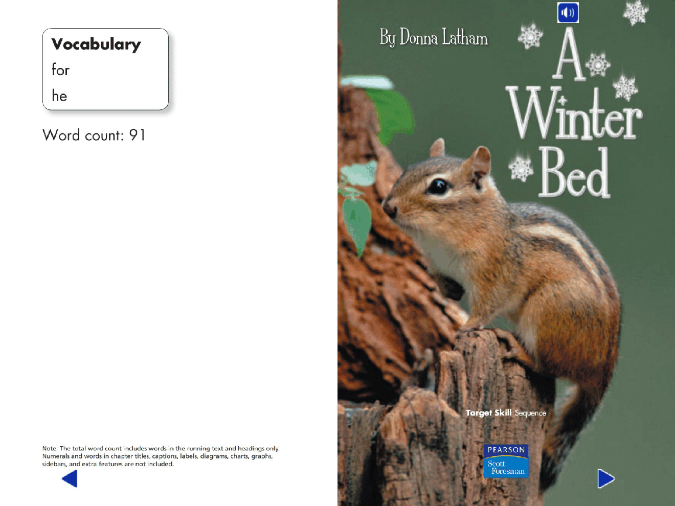 Pearson 0-6岁低幼读物A Winter Bed.pdf，第2页预览