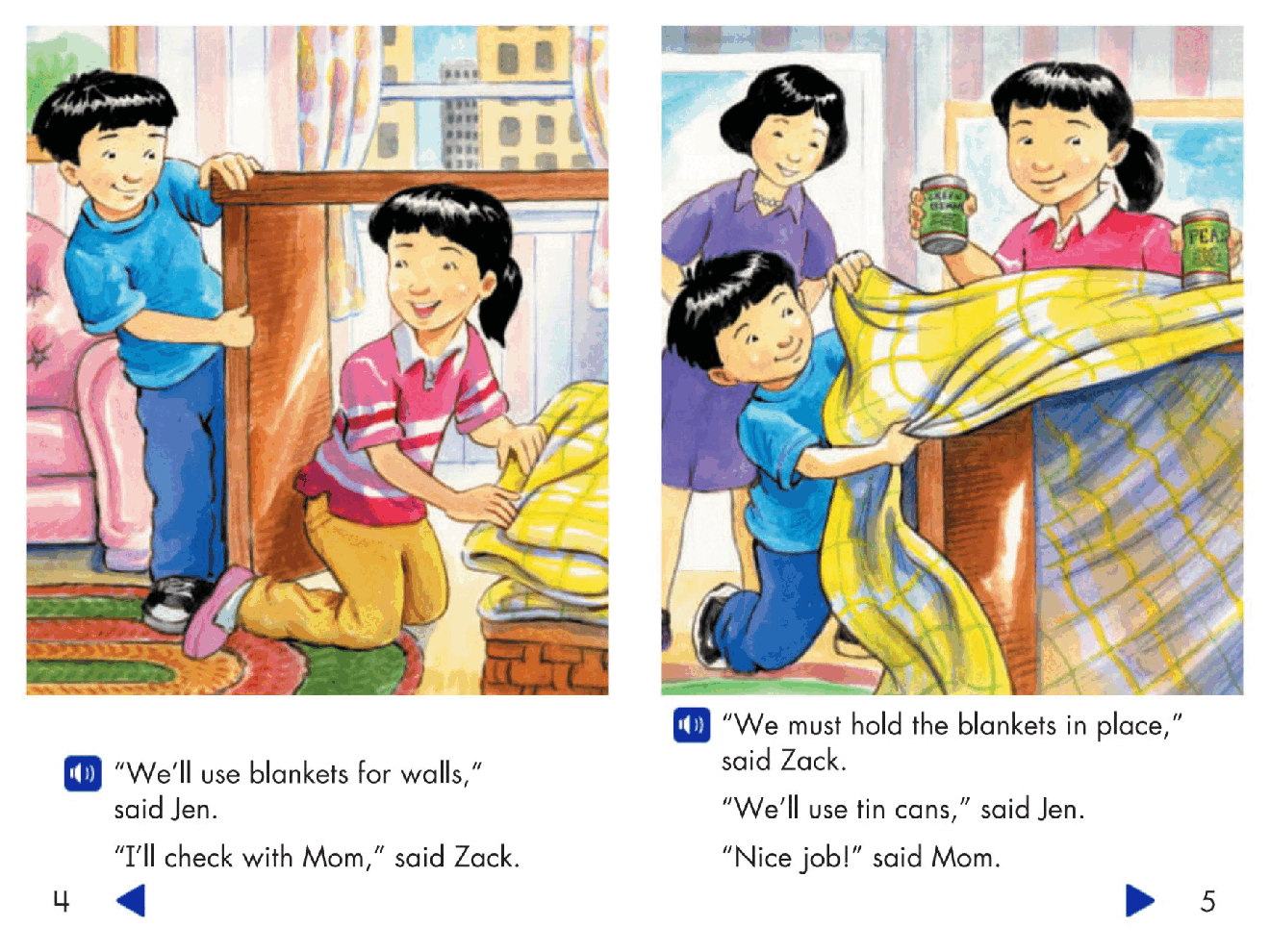 Pearson 0-6岁低幼读物Let's Make a Club House.pdf,第4页预览