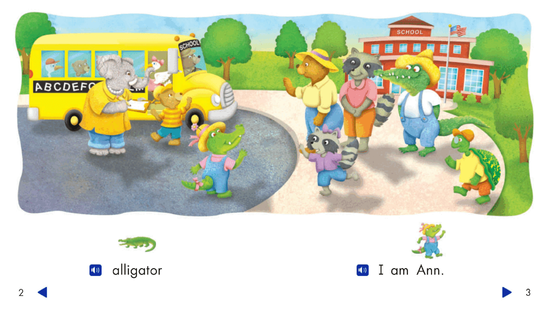 Pearson 0-6岁低幼读物Alligator Ann.pdf，第3页预览