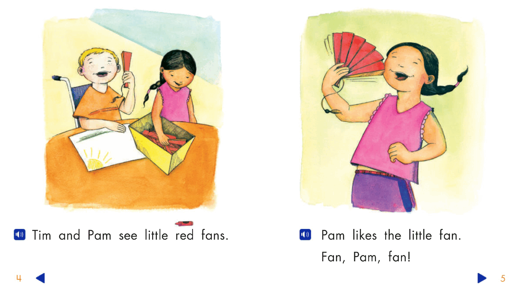 Pearson 0-6岁低幼读物K_OLR_3.4 We Can Fan.pdf,第4页预览