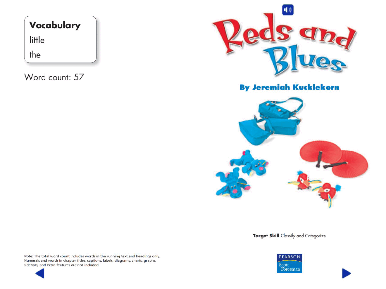 Pearson 0-6岁低幼读物Reds and Blues.pdf,第2页预览