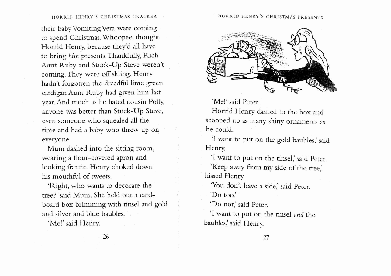 调皮的亨利英文绘本2 Horrid Henry's Christmas Presents.pdf,第2页预览