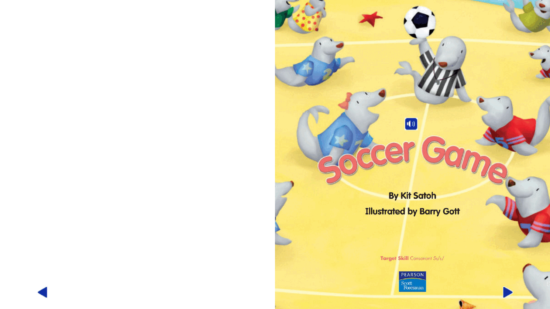 Pearson 0-6岁低幼读物Soccer Game.pdf,第2页预览