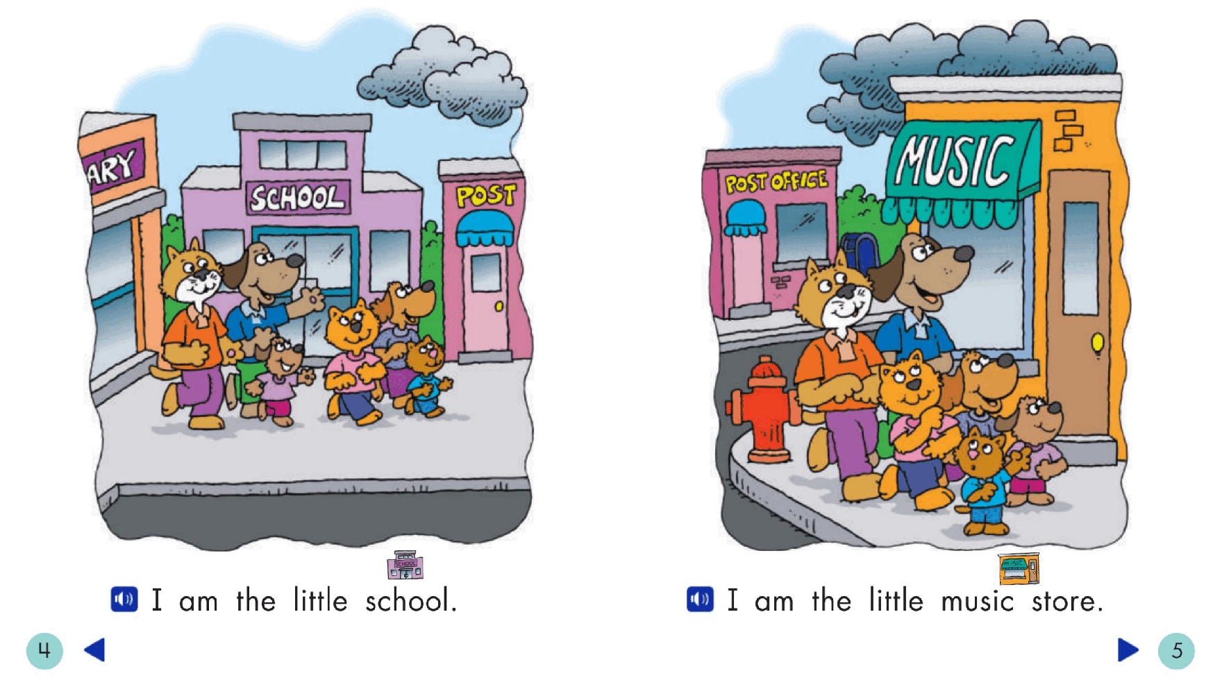 Pearson 0-6岁低幼读物K_OLR_1.4 Cat and Dog Go To Town.pdf,第4页预览