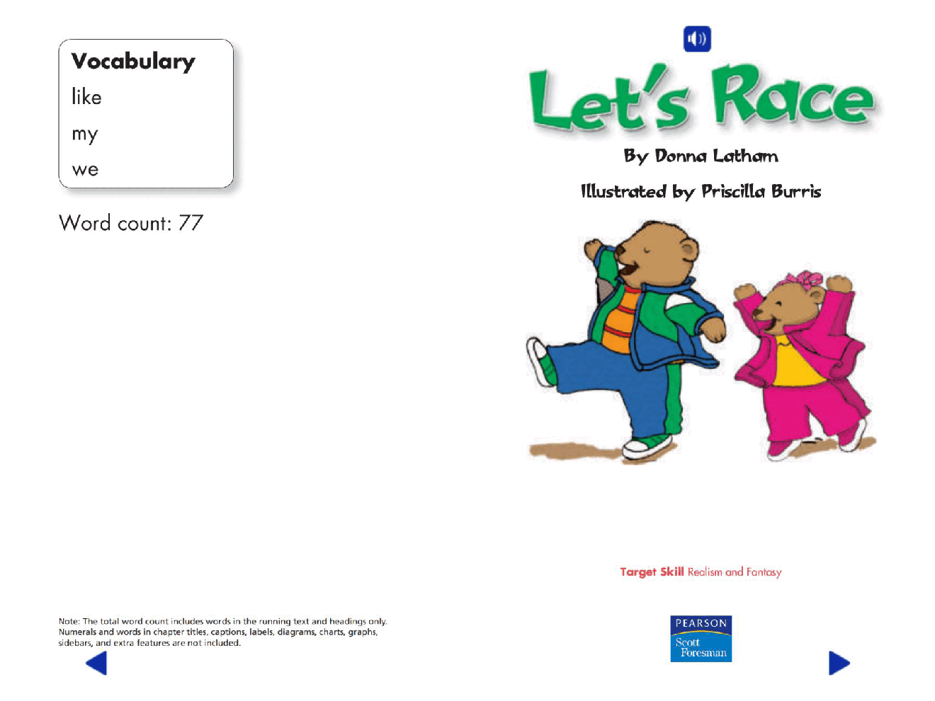 Pearson 0-6岁低幼读物Let's Race.pdf,第2页预览