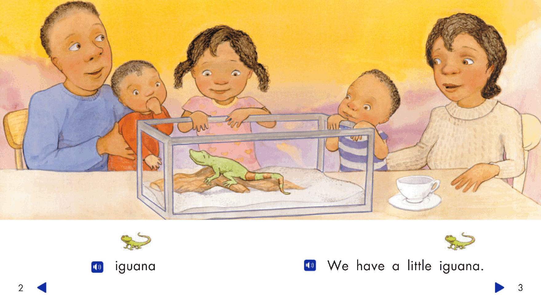 Pearson 0-6岁低幼读物Little Iguana.pdf，第3页预览