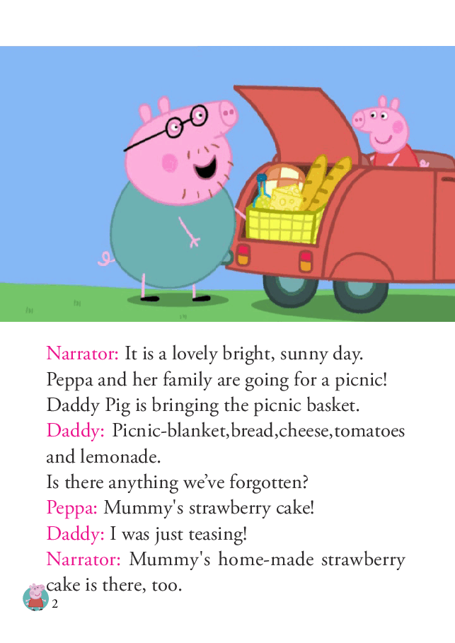 粉红猪小妹第1季52本自制绘本S1-15_picnic.pdf，第2页预览