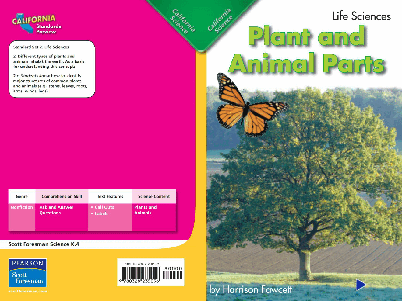 Pearson 0-6岁低幼读物Plant and Animal Parts.pdf,第1页预览