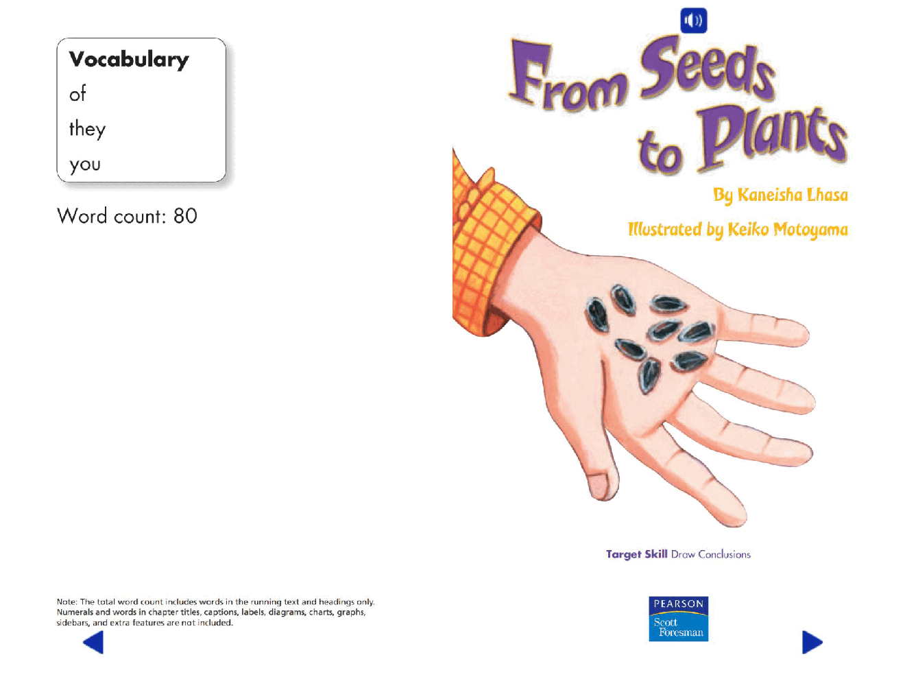 Pearson 0-6岁低幼读物From Seeds to Plants.pdf,第2页预览